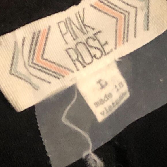 Pink Rose Pocket T-Shirt Size L - Picture 2 of 4